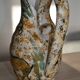 Large antique hand-turned antelope vase