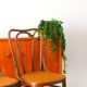 Set of 3 bistro chairs in wood and canework signed J. Kohn, Made in Austria, 20th century