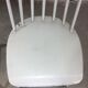 Lot of 4 white wooden chairs