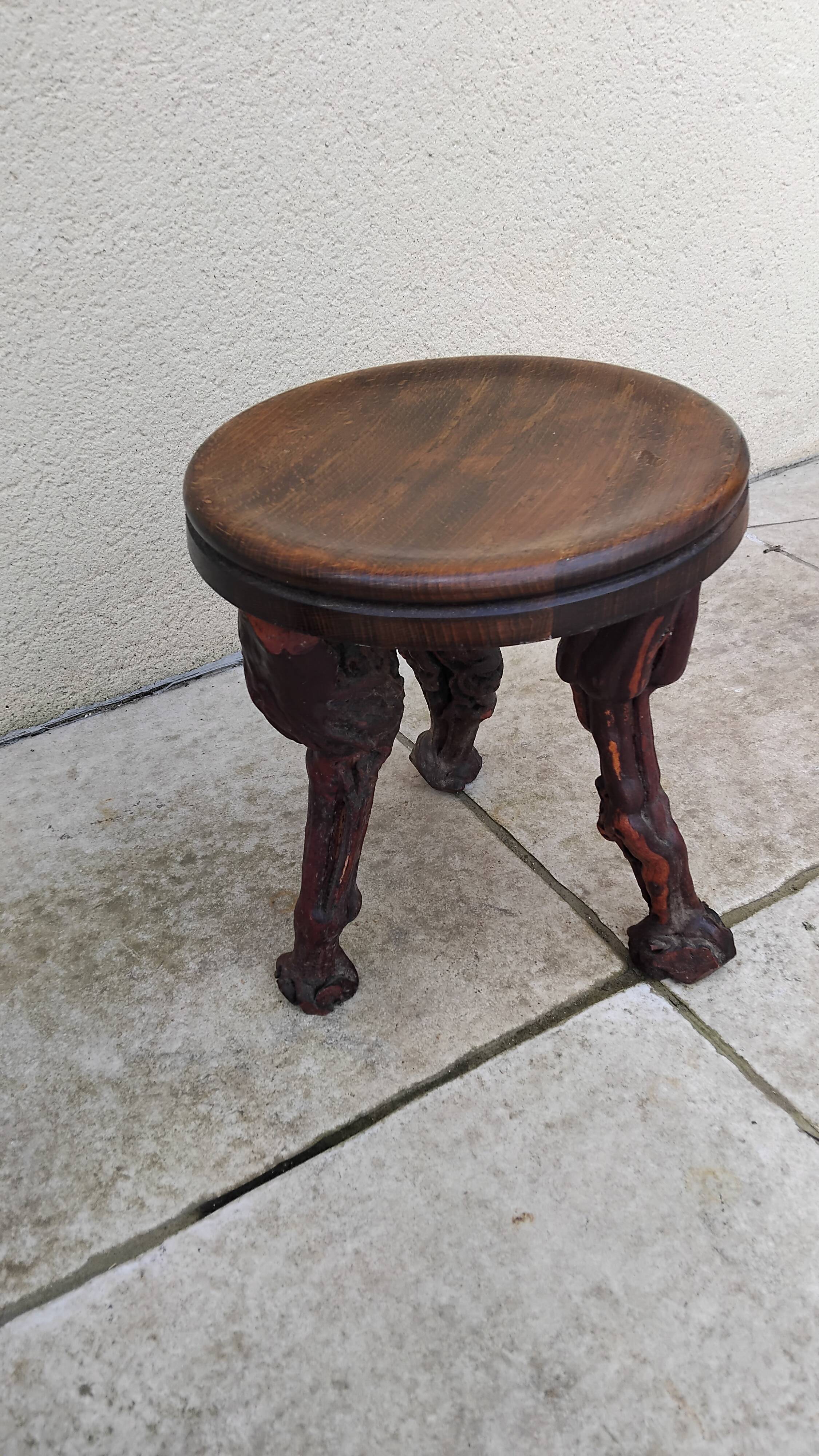 Small vintage vine foot stool
