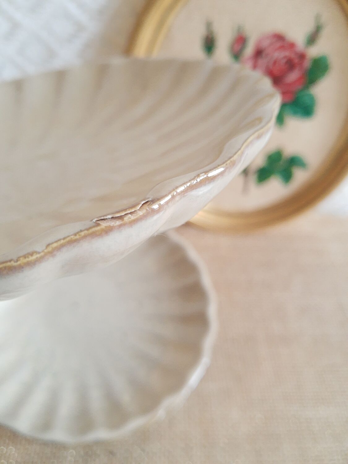 Set of 6 shells, ramekins, vintage ceramic cups