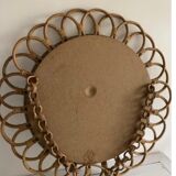 1960 Rattan Mirror