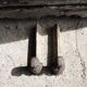 2 old Joan of Arc cast iron andirons