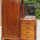 Meuble d'entrée 3 en 1, penderie, commode et coiffeuse