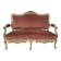 Louis XV style bench in lacquered and gilded beech, 20th century