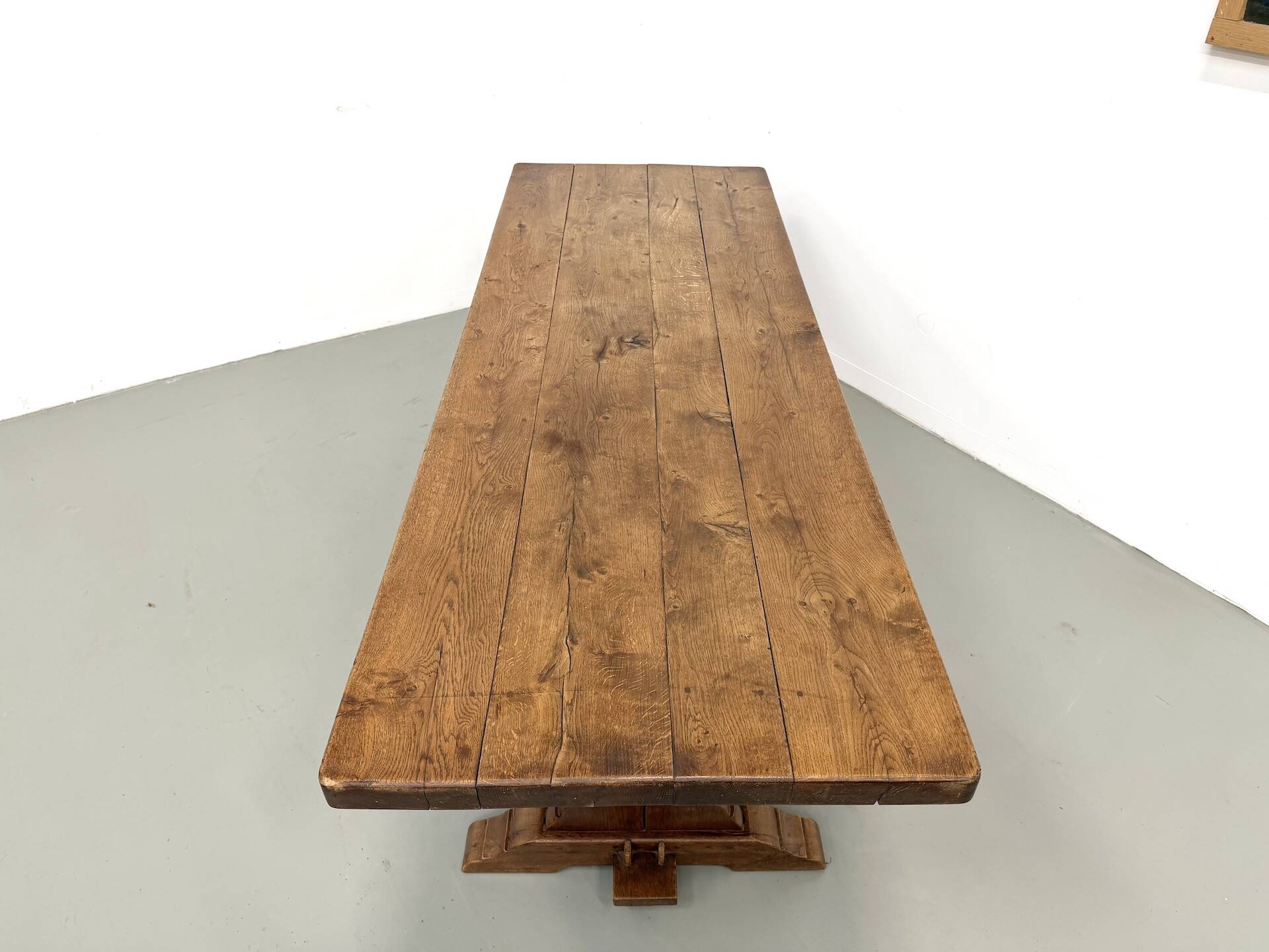 Table de monastère en chêne, circa 1900