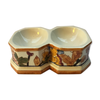 Salt and pepper from Gien's earthenware factory