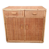 Buffet en osier rotin bambou