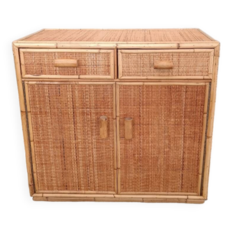 Bamboo rattan wicker sideboard