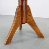 1950s Piano Bentwood Beech Stool, Czechoslovakia