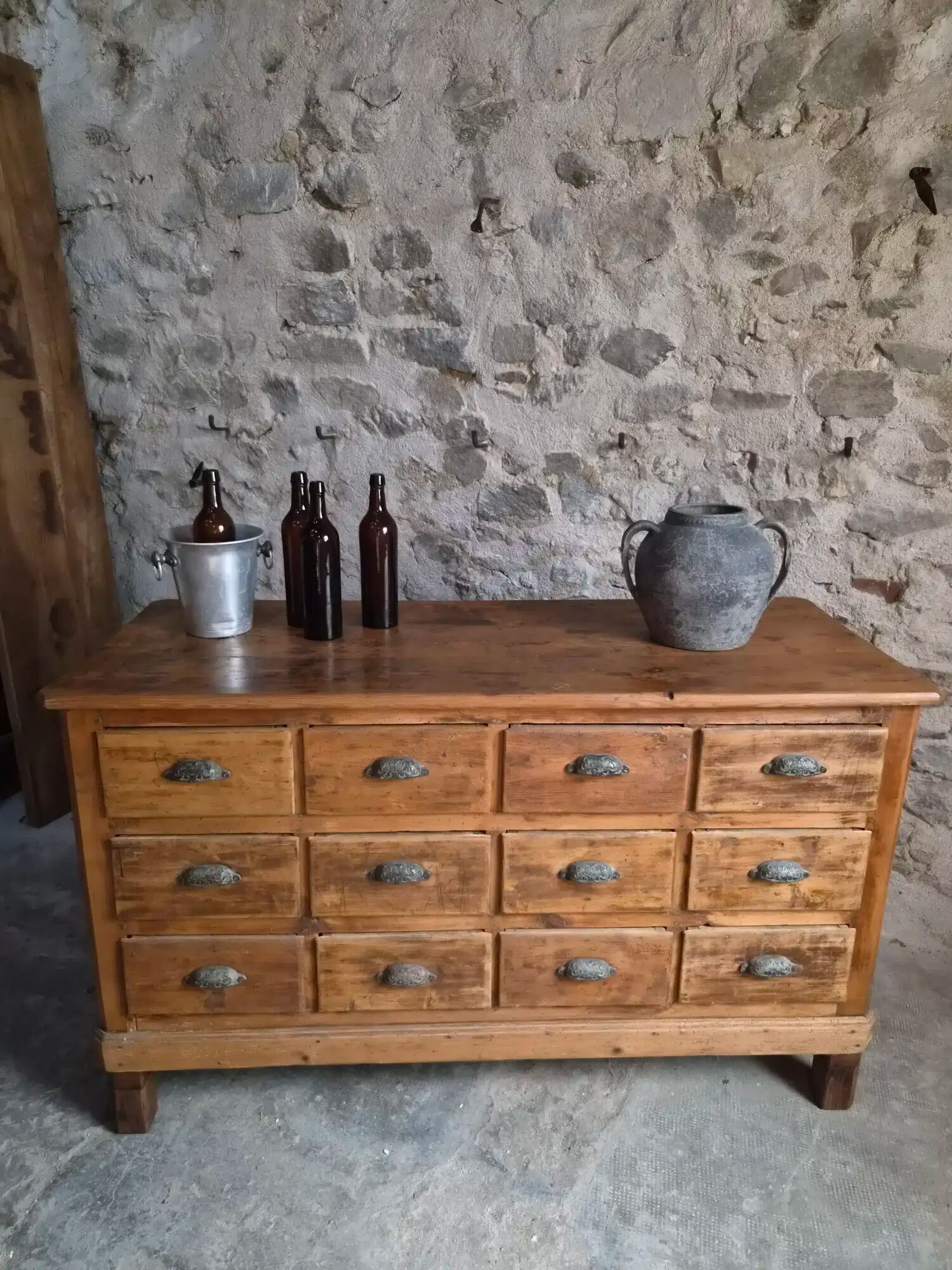 Antique shop counter with 12 drawers / kitchen island
