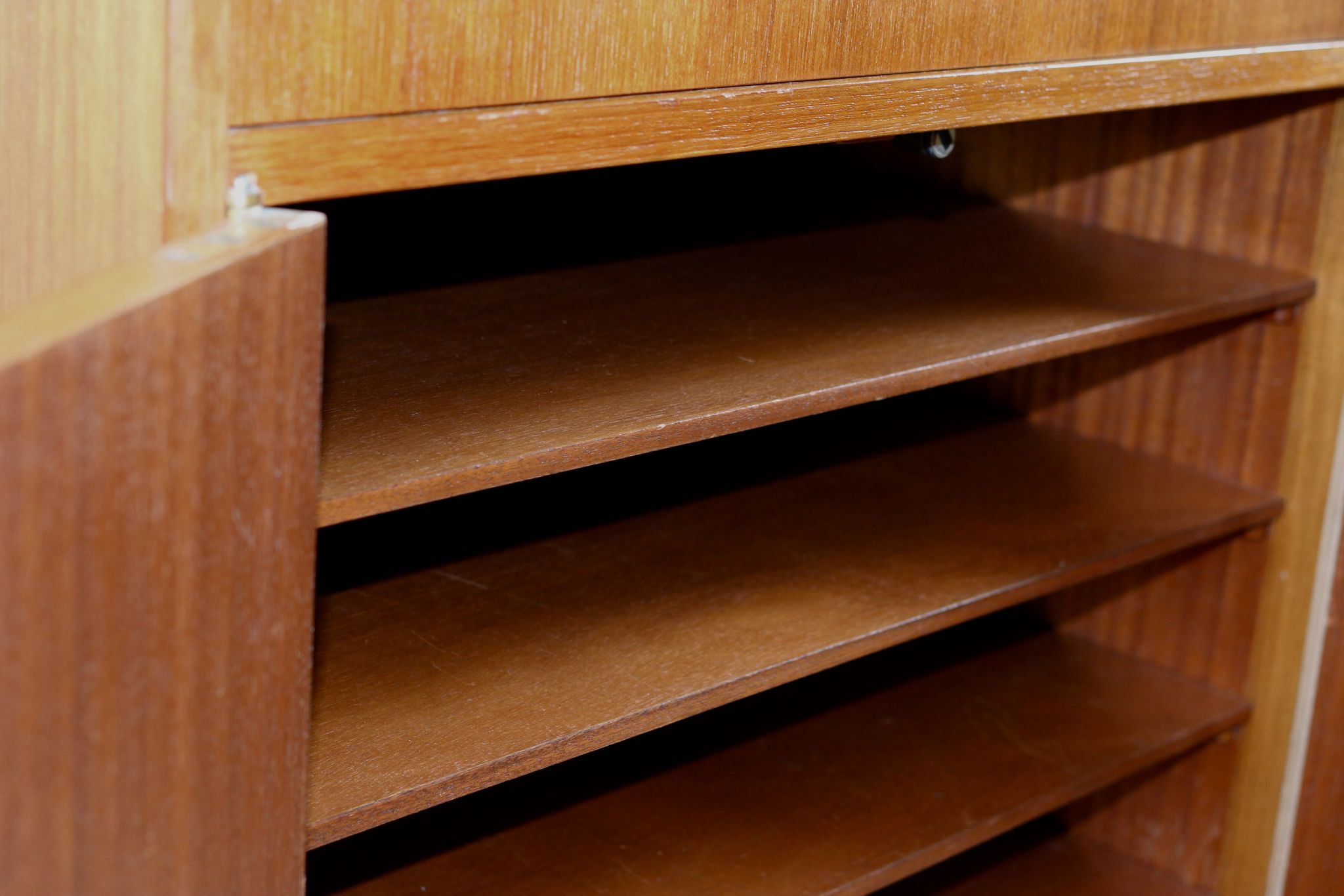 Scandinavian hi-fi furniture in teak 1960