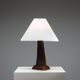 Large mid-century solid rosewood table lamp
