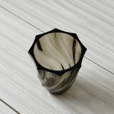 Smoked swirl vase.