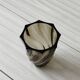 Vase tourbillon en verre fumé