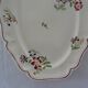 Oval dish Sarreguemines faience old flower decoration Strasbourg