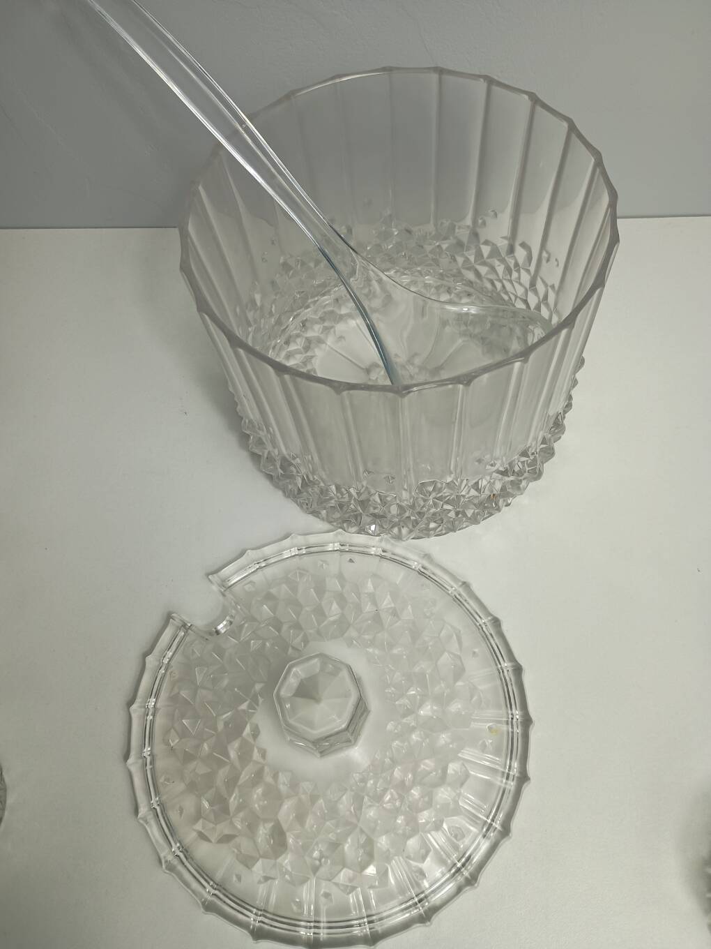 Crystal punch or cocktail service by Anna Hütte from the 1970s.