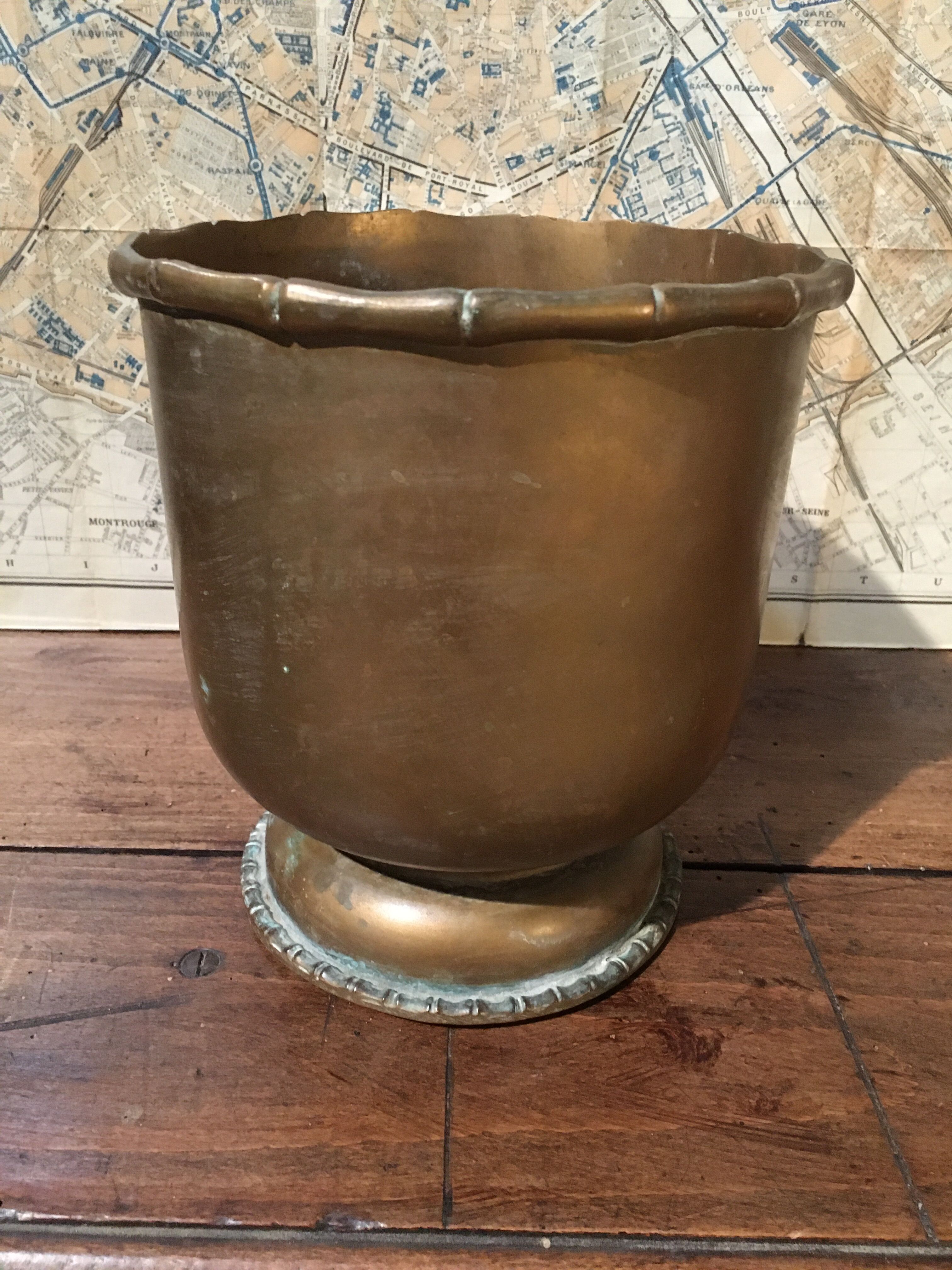 Brass pot cover