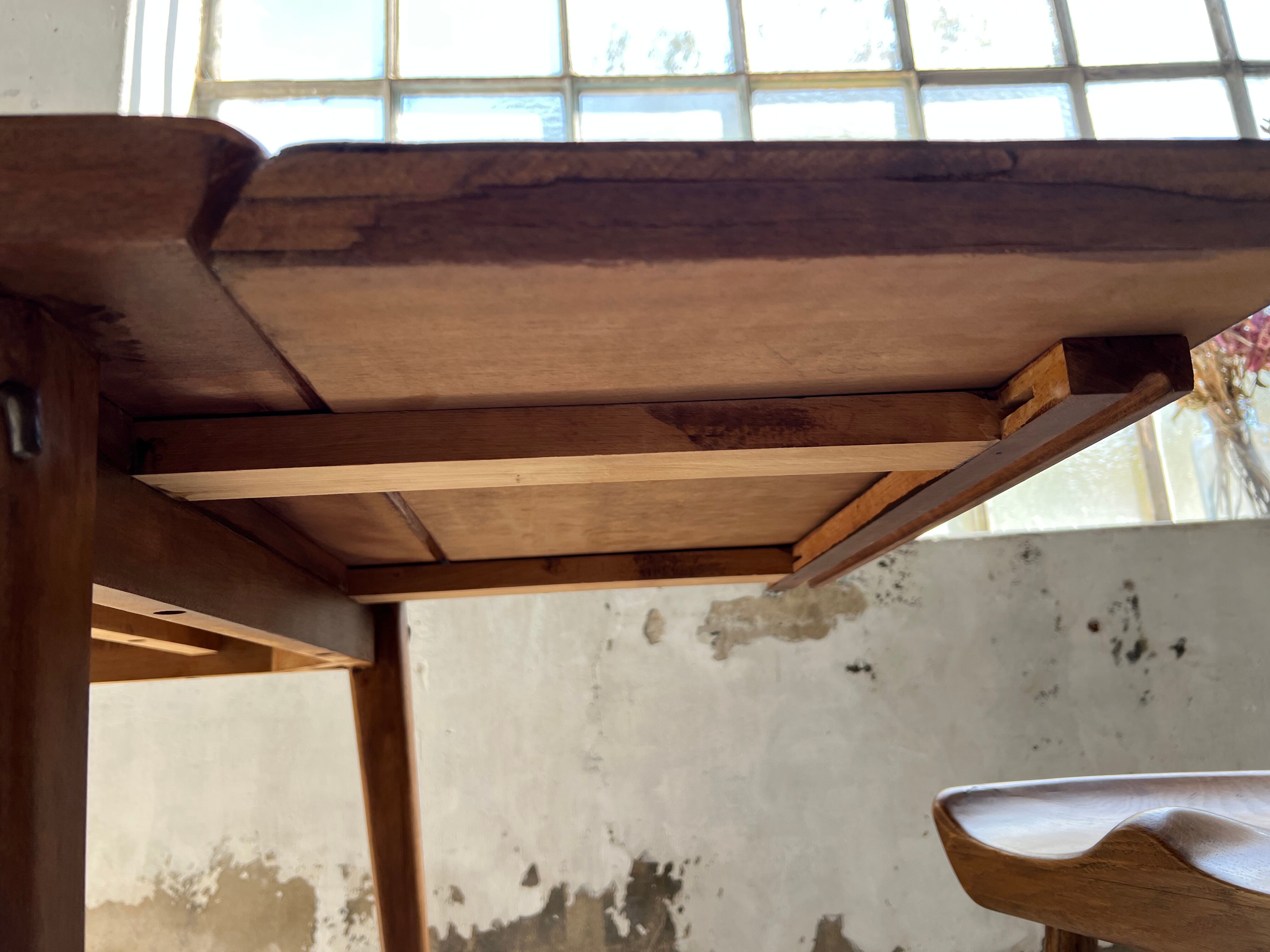 Vintage teak table with extensions, Denmark, 1960