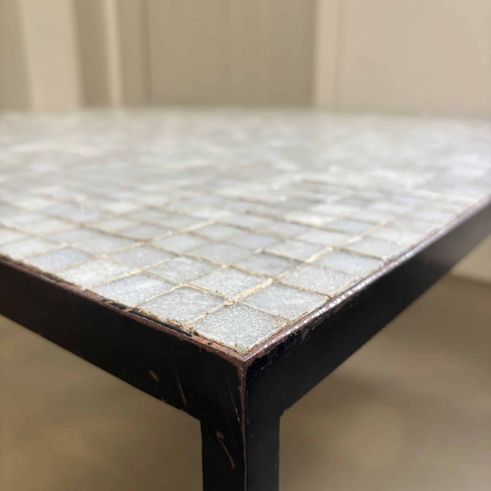 Table basse carrée en mosaïque, design Floris H. Fiedeldij pour Artimeta, Pays-Bas, années 1950