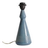 Dusty Blue Ceramic Table Lamp by Rörstrand, Sweden 1980s