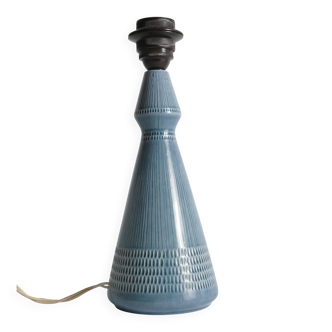 Dusty Blue Ceramic Table Lamp by Rörstrand, Sweden 1980s