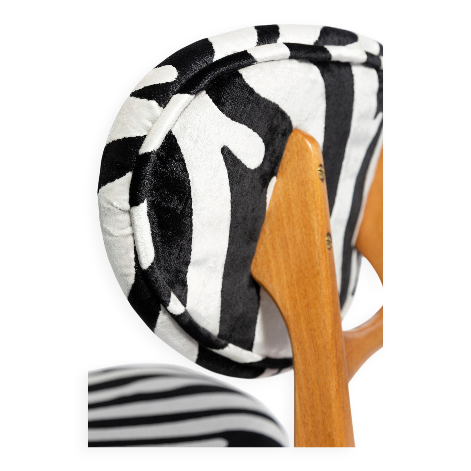 Mid-century zebra chair type 200/128 by Juliusz Kedziorek, Europe, 1960s