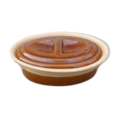 Brown ceramic pot