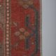 Vintage tribal geometric caucasian runner rug hand-knotted oriental carpet