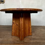 Large Scandinavian pine table - 6 chairs