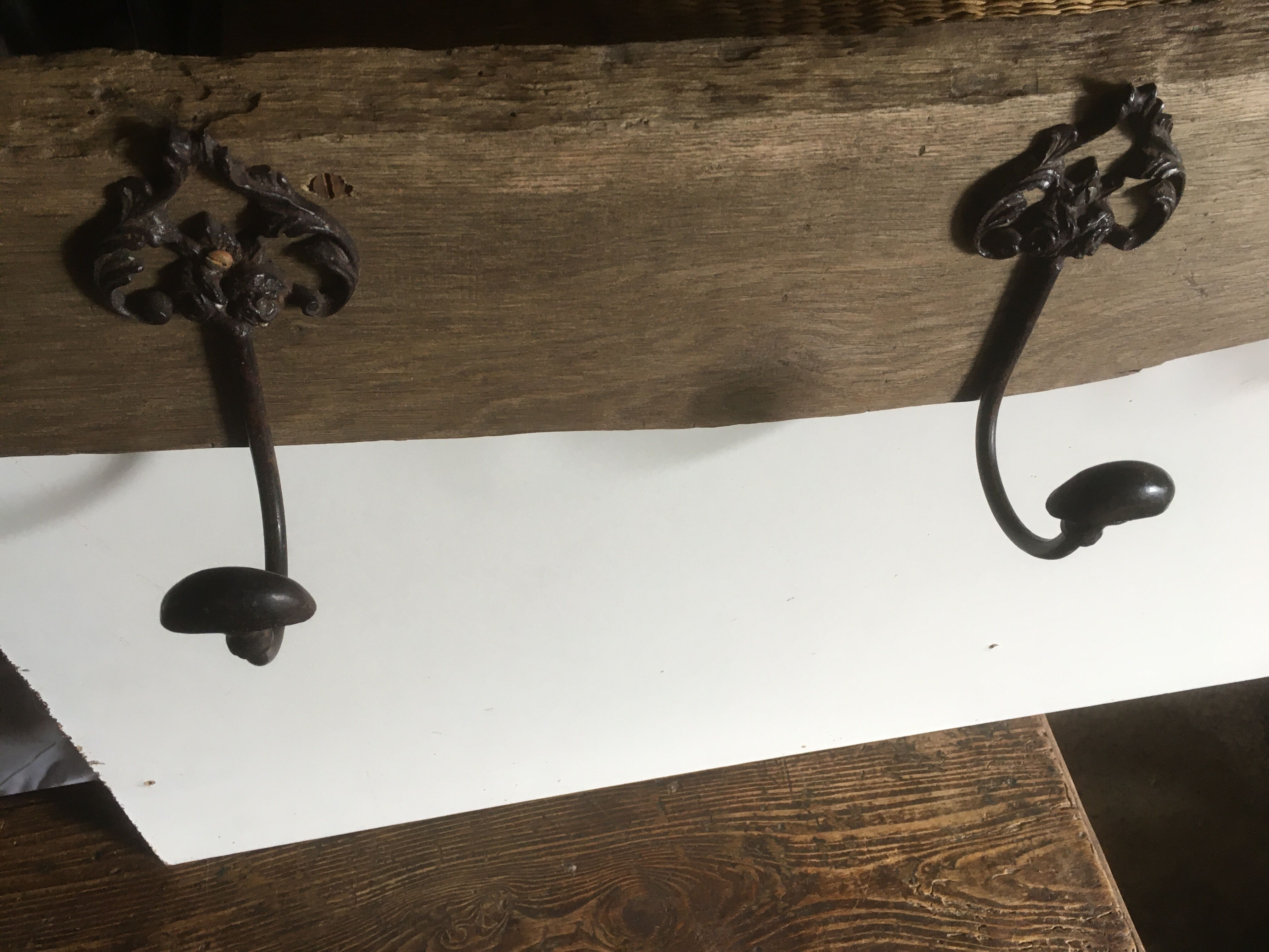 Patère bois & métal