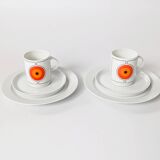 Set of 6 porcelain pieces by Thomas Rosenthal, Eclipse series, 1970s.