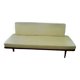 Vintage minerva daybed in solid teak and alcantara by peter hvidt for john stuart 1950s