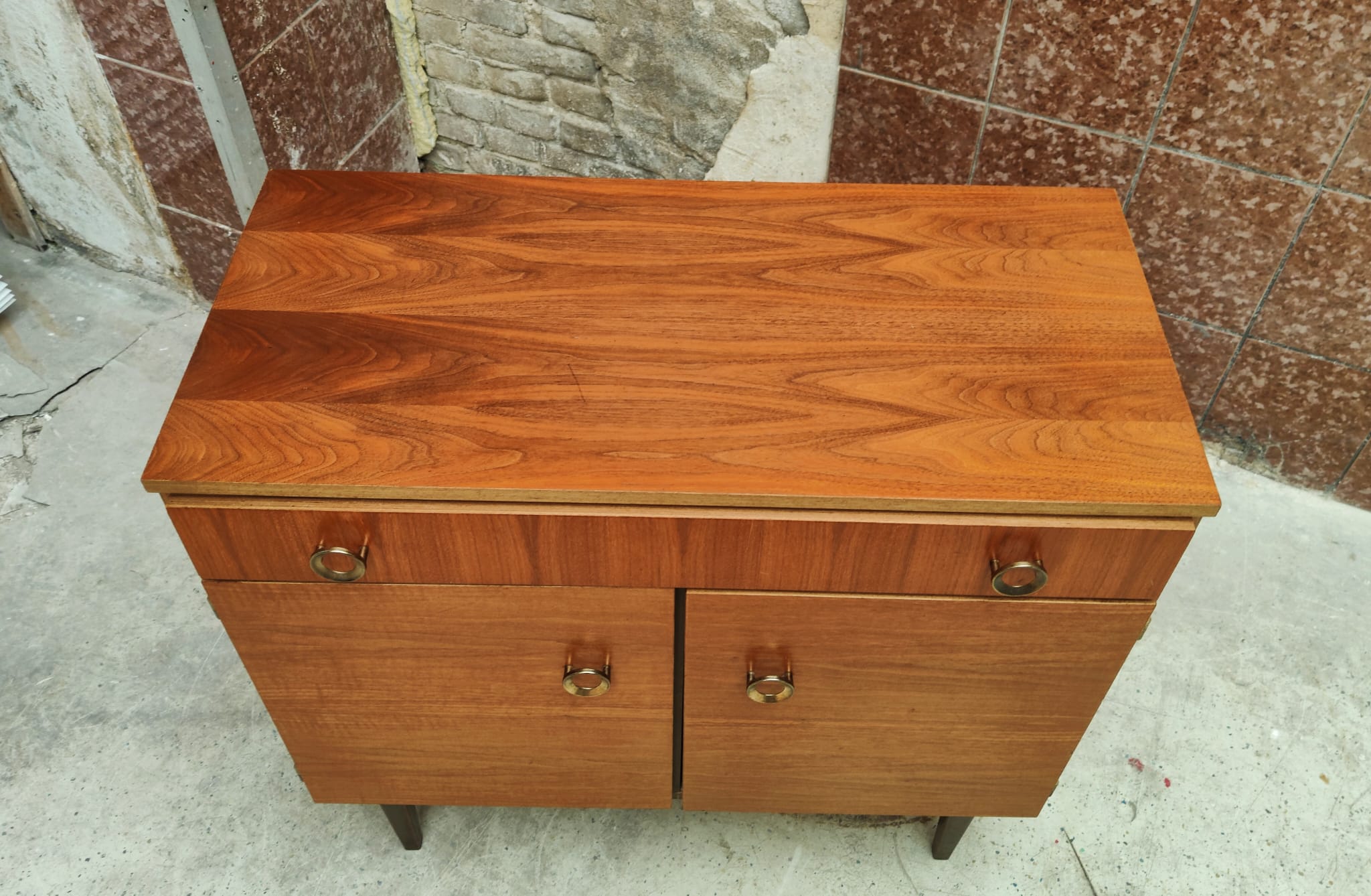 Mid century shoe cabinet | vintage - sidetable