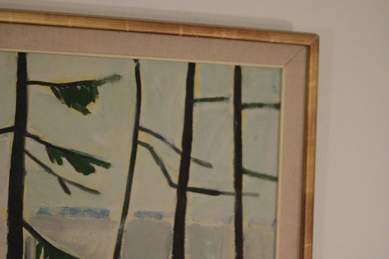 Winter day in the garden by Kåge Liefwendal 1960s