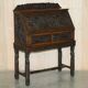 Bureau chinois sculpté à la main vers 1940 avec fauteuil assorti