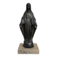 Ancient statue of the Virgin Mary – patinated cast on a marble base