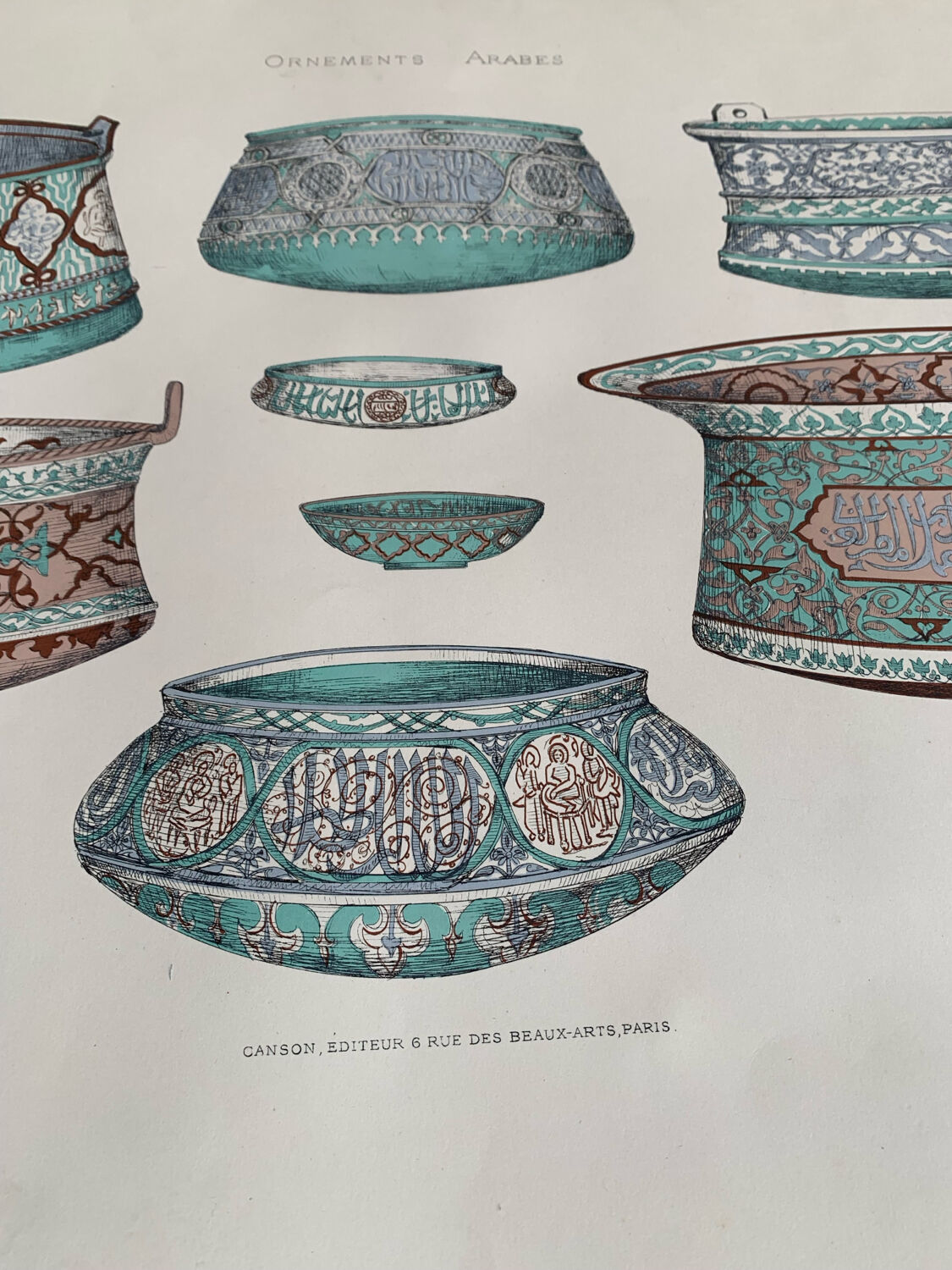 Ancient Oriental Lithography - Arab Ornaments