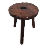 Vintage wood picking stool #a227