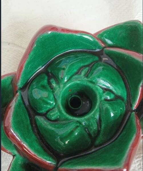 Pair of ceramic candle holders