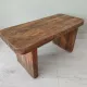 Small rustic wooden bench