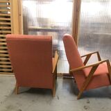 Paire de fauteuils scandinaves