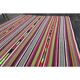 1970s Vintage Turkish Oushak Handmade Wool Cotton Red Runner Rug 172x354