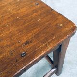 Set of Belgian Handcrafted Wooden Stools, 1940s