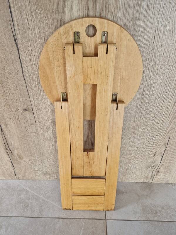 Tabouret pliant en pin - Design attribué à Adrian Reed ou encore Pierre Lota - 1980