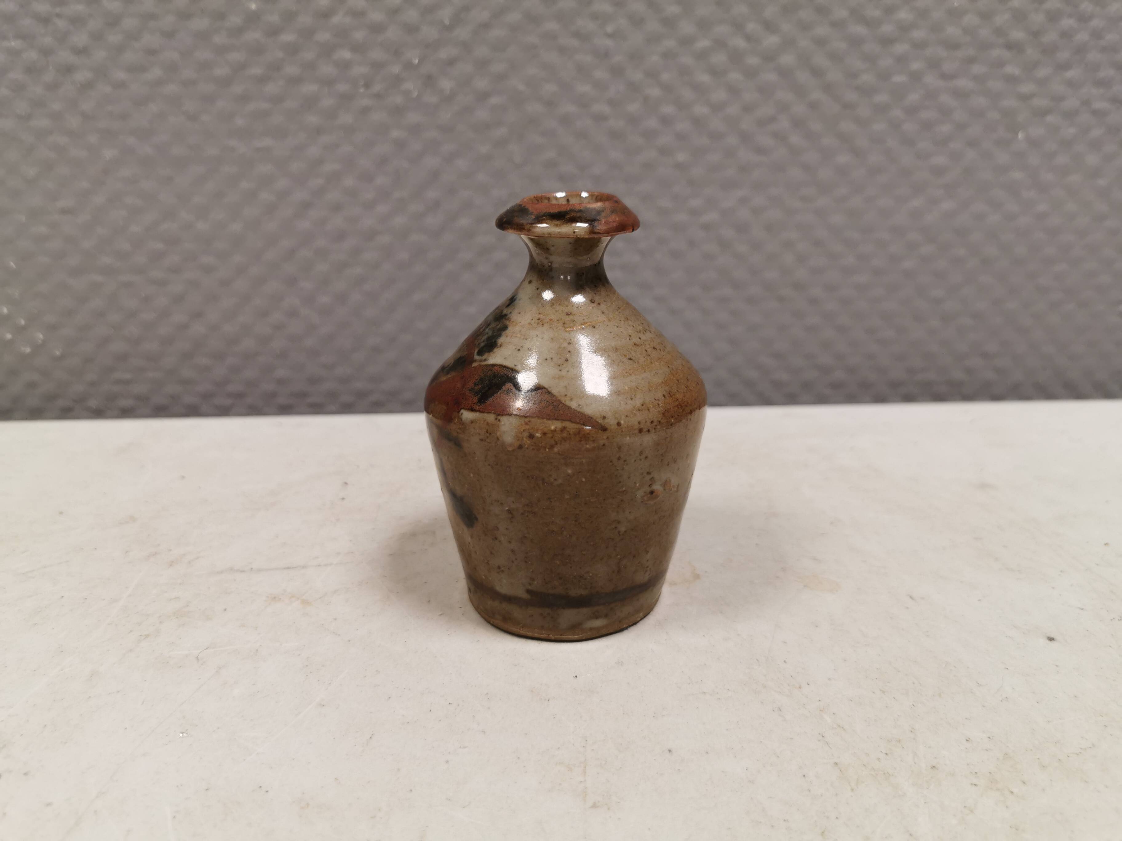 Small miniature vase by TM Danmark, 1970s–1980s. With a narrow ‘spout’