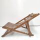 Chaise longue transat japonais enfant en bambou années 40