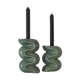 Duo de bougeoirs - vert amande