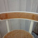 3 high bar cane chairs