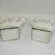 Pair vase soliflore faience/vintage